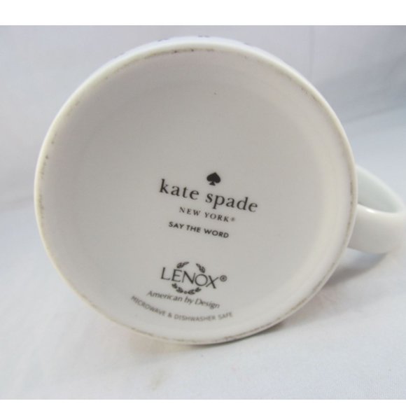 Lenox Kate Spade Say the Word Porcelain Mug - Picture 7 of 8